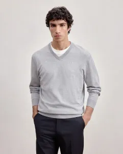 Мужской свитер с V-образным вырезом Dustin, светло-серый