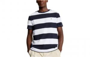 Tommy Hilfiger Футболка Rugby Stripe, мужская, white