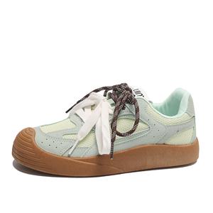 SUPEREDGE Дышащие легкие низкие кеды для женщин с амортизацией зеленые, цвет Green