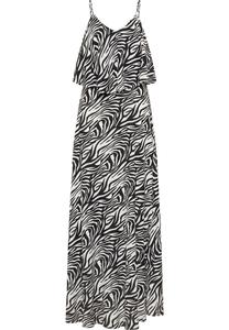 Платье faina Damen Maxi Mit Zebra Print, черный