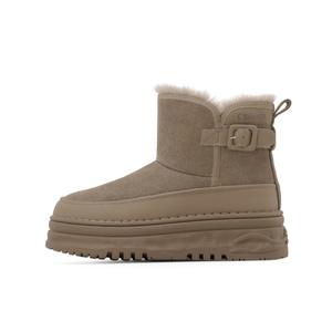 Женские короткие термосапоги для снега, цвет песочный C°BANNER, Sand