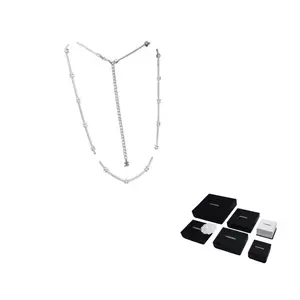 CHANEL 24B Metal, серебряные подвески для женщин, серебро