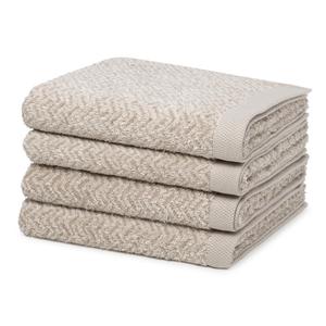 Towel brooklyn «елочка» набор из 4 шт Möve, коричневый