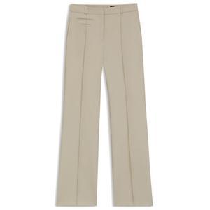 Брюки прямого кроя из саржи из натуральной шерсти BOSS