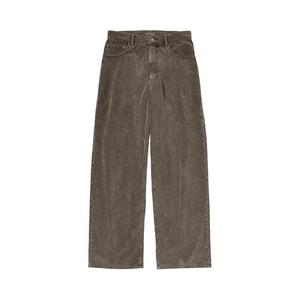 Брюки Auralee Pigment Dyed Finx Corduroy Wide 5 Pocket Pants, Olive Brown