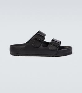 Кожаные сандалии arizona Birkenstock, черный