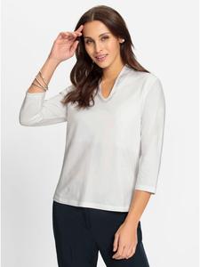 Белая рубашка с V-образным вырезом WITT WEIDEN