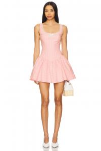 Мини-платье Cynthia Majorelle, pink & white stripe