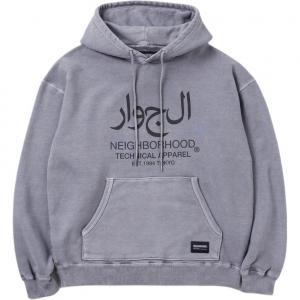 Пигментная толстовка с капюшоном NEIGHBORHOOD, серый