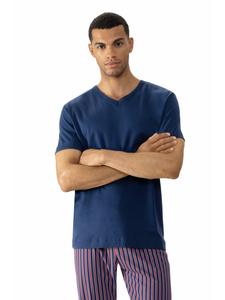 Мужская футболка с круглым вырезом синего цвета Mey