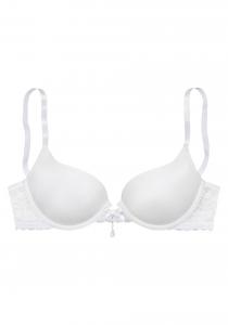 Бюстгальтер-футболка LASCANA, белый