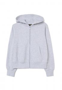 Худи OVS HOODIE IN PURE REGULAR FIT, Light Grey/Grey