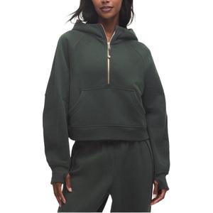 Свитшот серии Scuba для женщин Lululemon, Rainforest зеленый/золотой/RNFG/золотой