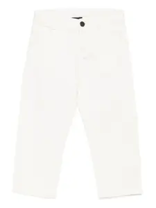 Брюки с нашивкой-логотипом Fay Kids, белый