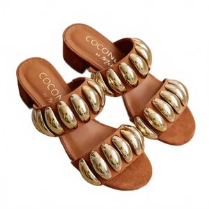 Женские туфли Dome Fawn на каблуках коричневого цвета Matisse