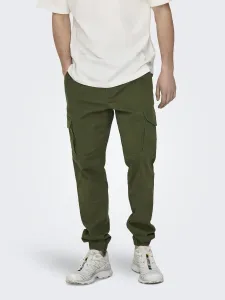 Брюки-карго ONLY & SONS "ONSCARTER LIFE CARGO CUFF 0013 PANT NOOS", оливковый