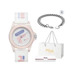 FILA Часы 6113 Collection Wrist Watch Quartz Movement Silicone Strap White Dial Women's Watch
