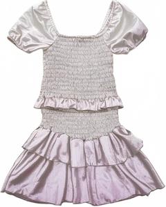 Лавандеровое сатиновое платье со сборкой для девочек-подростков Cheryl Creations, лавандовый