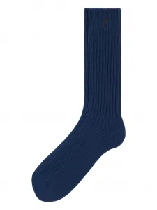 Носки с монограммой ami de coeur AMI Paris, синий