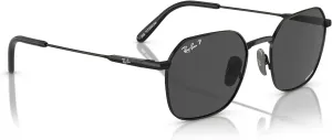 Женские солнцезащитные очки Ray-Ban RB8094 Jim Titanium Square, Black/ Dark Grey Polarized