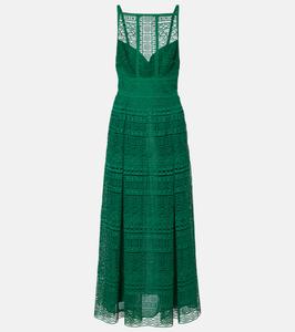Платье миди из макраме Elie Saab, Absinthe Green