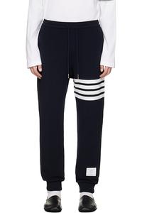 4-Bar ottoman sportpants Thom Browne, темно-синий