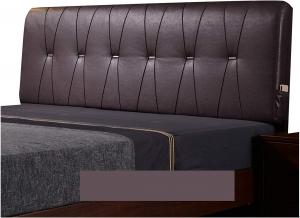 Подушка-подголовник для кровати LIANGJUN, двухслойная, обеспечивает поддержку спины, съемный моющийся чехол, 5 цветов, 8 размеров (Цвет: темно-коричневый, Размер: 155x60x10 см) CHIAPERINI, Dark Brown