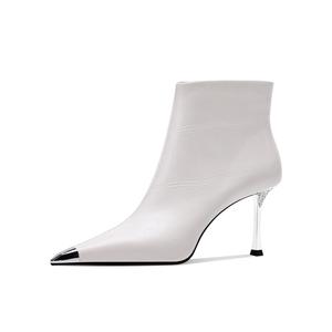 Shesrim Женские сапоги 7,5 см экрю, цвет Ecru