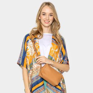 Компактная сумка-кроссбоди FASHNZFAB, коричневый