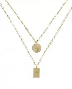 Комплект из многослойных позолоченных монет «Медальоны моих» Ettika, gold