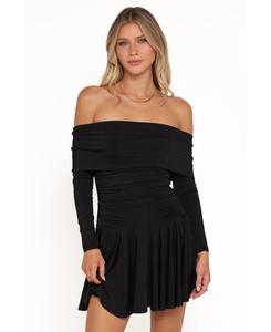 Женское мини-платье Messina с открытыми плечами Petal and Pup, Black