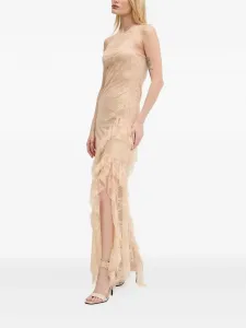 Платье с кружевными оборками Aniye By, нейтральный