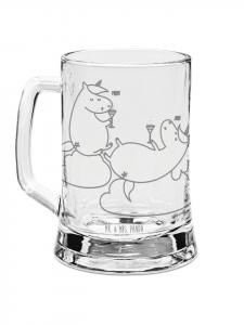 Пивная кружка, игристое вино Единорог, без слогана, прозрачная Mr. & Mrs. Panda