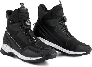 Мотоциклетные ботинки SHIMA TAKESHI для мужчин - усиленные ботинки для езды по дорогам общего пользования с системой застежки ATOP, поддержкой лодыжки, нескользящей подошвой и рычагом переключения передач, Black