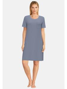 Ночная рубашка Голуэй, однотонная, средне-синяя Götzburg