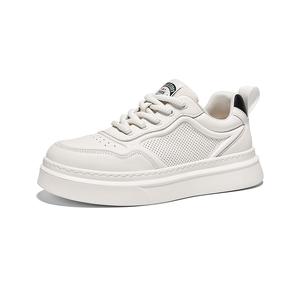 Hautton Jeans Износостойкие дышащие низкие кроссовки для скейтбординга, мужские, белые