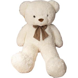 Плюшевая игрушка Bubbles Big Bear плюшевый мишка обнимашка плюшевая кукла высота 90cm/140cm/160cm Happy Fish, белый