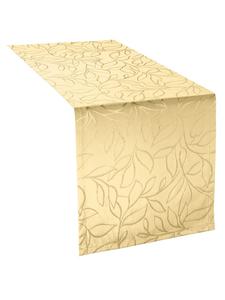 Erwin Müller Скатерть-дорожка из жаккардовой хлопковой смеси Terrassa для использования на открытом воздухе, цвет игристого вина