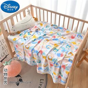 Disney Одеяло хлопковое 70х90 см, двойной слой, детское, Animal World