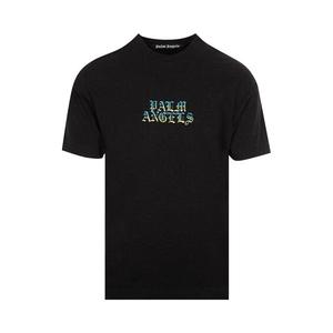 Футболка Palm Angels Gothic Logo Tee, Black/Multicolor