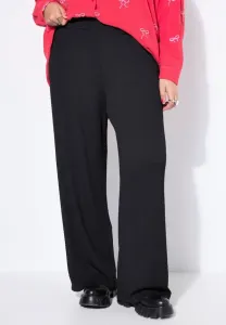 Брюки с широкими штанинами и эластичным поясом Studio Untold, Black