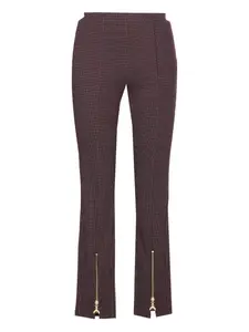 Брюки с геометрическим узором и молнией Patrizia Pepe, красный