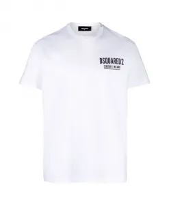 Хлопковая футболка производства Италии. Dsquared2, белый