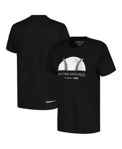 Женская черная футболка Field of Dreams Go The Distance Baseballism, черный