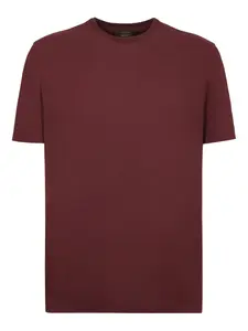 Футболка с вырезом в рубчик Slowear, фиолетовый