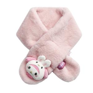 Шарфы из полиэстера для женщин Sanrio, my melody doll розовый plush scarf