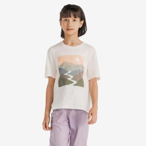 Детская женская футболка для хайкинга Quechua MH100