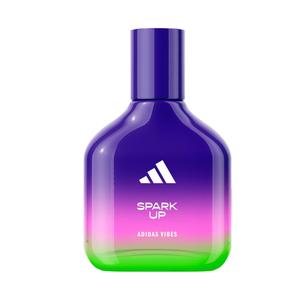 Adidas Парфюмерная вода Vibes Spark Up Perfumes Gourmet Notes Eau De Parfum EDP с черным перцем и геранью, 30 мл/50 мл/100 мл
