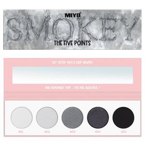 Палетка теней для век 02 Smokey, 6,5 г Miyo, Five Points Palette