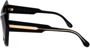 Солнцезащитные очки Marni Devil's Pool Cat Eye ZTJ, черные, 56 мм, Black